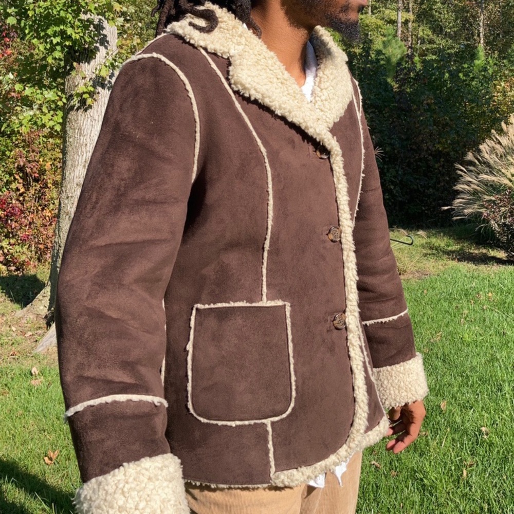 Vintage Calvin Klein Faux Fur Collar Jacket 🧥🍁